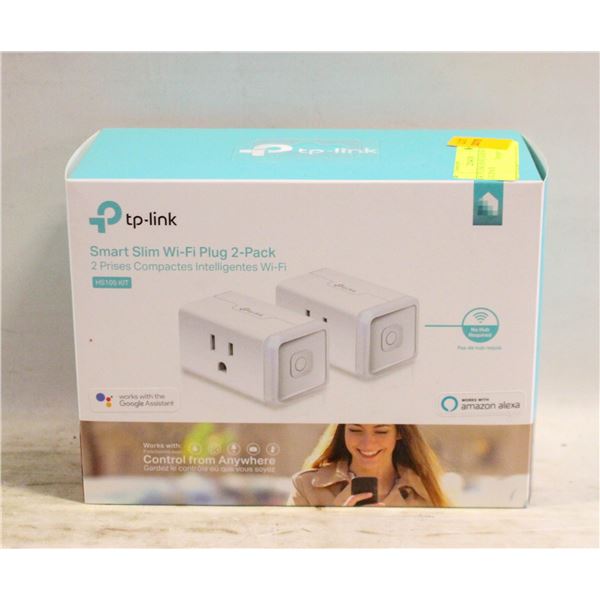 NEW TP LINK SMART SLIM WI-FI PLUG 2PACK