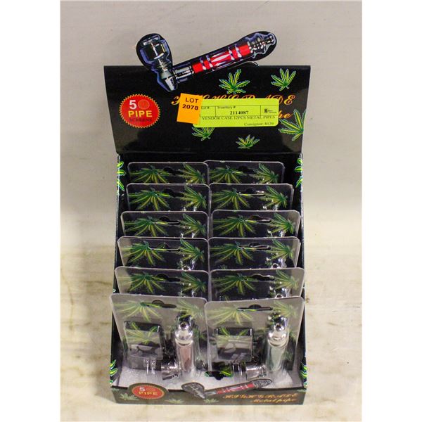 VENDOR CASE 12PCS METAL PIPES