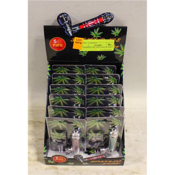 VENDOR CASE 12PCS METAL PIPES