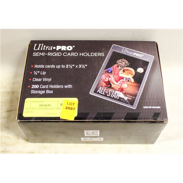 ULTRA-PRO SEMI-RIGID CARD HOLDERS