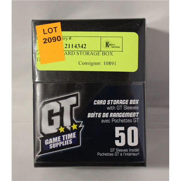 SEALED GT CARD STORAGE BOX WITH 50 GT