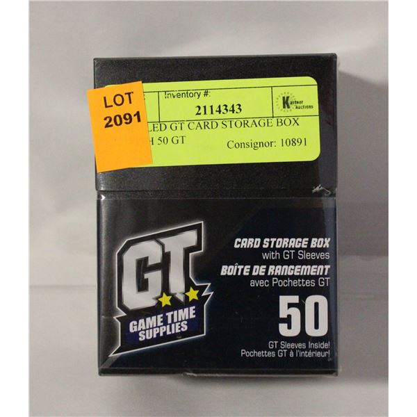 SEALED GT CARD STORAGE BOX WITH 50 GT