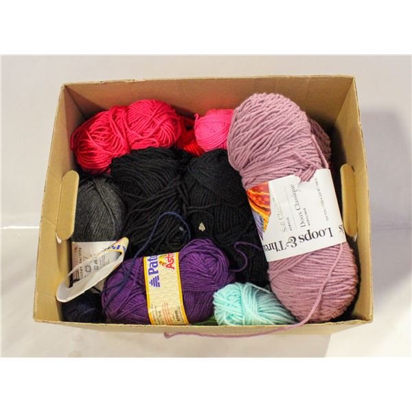 LOT OF NEW AND OPENS YARN