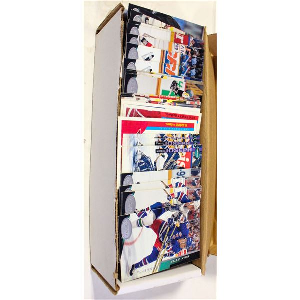 10" LONG CARD BOX ASSORTED SPORTS CARDS