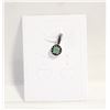 Image 1 : #156-NATURAL EMERALD & BLACK SPINEL PENDANT