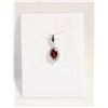 Image 1 : #140- NATURAL RHODOLITE GARNET & CZ PENDANT
