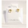Image 1 : #101-NATURAL  YELLOW CITRINE  STUD EARRINGS