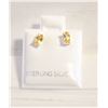 Image 1 : #98-NATURAL  YELLOW CITRINE  STUD EARRINGS