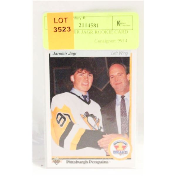1990 JAROMIR JAGR ROOKIE CARD