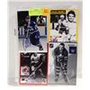 Image 1 : 4 VINTAGE AUTOGRAPHED HOCKEY PRINTS