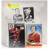 Image 1 : 3 VINTAGE AUTOGRAPHED HOCKEY PRINTS