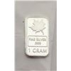 Image 1 : 1 GRAM SILVER MAPLE BAR