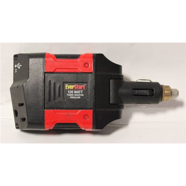 EVERSTART 120 WATT POWER INVERTER - 12 VOLT