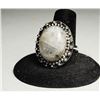 Image 1 : 17)  ROUND NATURAL MOONSTONE IN A SILVER