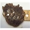 Image 1 : 27)  NATURAL AMBER CALCITE CRYSTAL CLUSTER