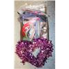 Image 1 : BOX OF PARTY SUPPLIES ASSORTED
