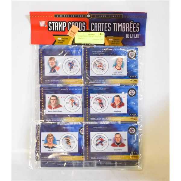 CANADA POST 2000 SET OF 6 NHL HOCKEY