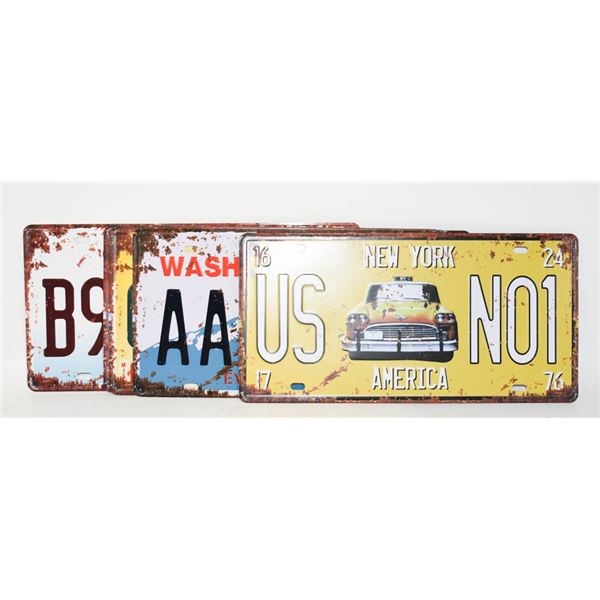 VINTAGE USA LICENSE PLATES,NEW-