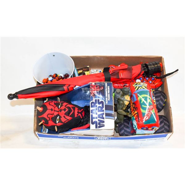 MARBLES, STAR WARS, HOTWHEELS, CARDS