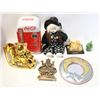 Image 1 : FLAT OF COLLECTABLES INC JAD & BRASS BUDDHA/