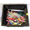 Image 1 : BASKET FULL OF COLORING PENS AND PENCILS