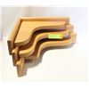 Image 1 : 3 SOLID OAK SHELVING BRACKETS