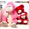 Image 1 : 2 LARGE VALENTINE STUFFIES