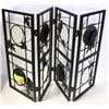 Image 1 : 4 PANEL METAL FOLD OUT CANDLE HOLDER DISPLAY