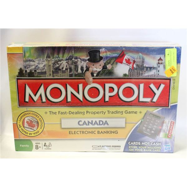 NEW SEALED MONOPOLY CANADA ELECTRONIC
