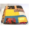 Image 1 : NEW HOME-MADE PATCHWORK QUILT, 52"X84"