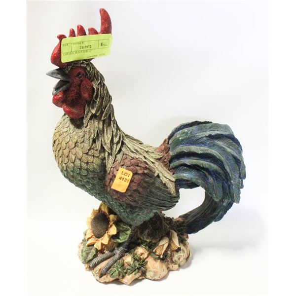 CERAMIC ROOSTER 12"