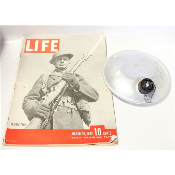 1942 MILITARY LIFE MAGAZINE, 14"X10.5" (83 YEARS