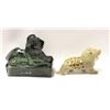 Image 1 : LOT OF TWO VINTAGE LION STATUES