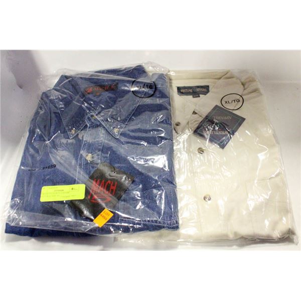 NEW MEN'S SHIRTS 1DENIM 1NATURAL SIZE XL