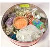 Image 1 : LARGE CAN OF UNUSUAL VINTAGE BEADS