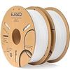 Image 1 : NEW 2PK ELEGOO WHITE 3D PRINTER FILAMENT 1KG