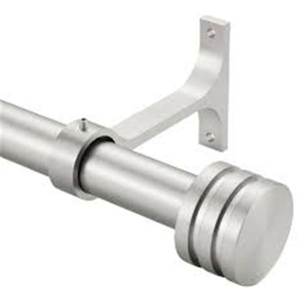 BRAND NEW 1 INCH DIAMETER WINDOW CURTAIN ROD SET