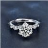 Image 2 : 1 CT CERTIFIED ROUND BRILLIANT MOISSANITE 925S