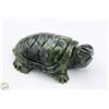 Image 1 : #3356-EMERALD GREEN STONE TURTLE