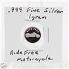 Image 1 : #3350- CANADIAN .999 FINE SILVER 1 GRAM TOKEN