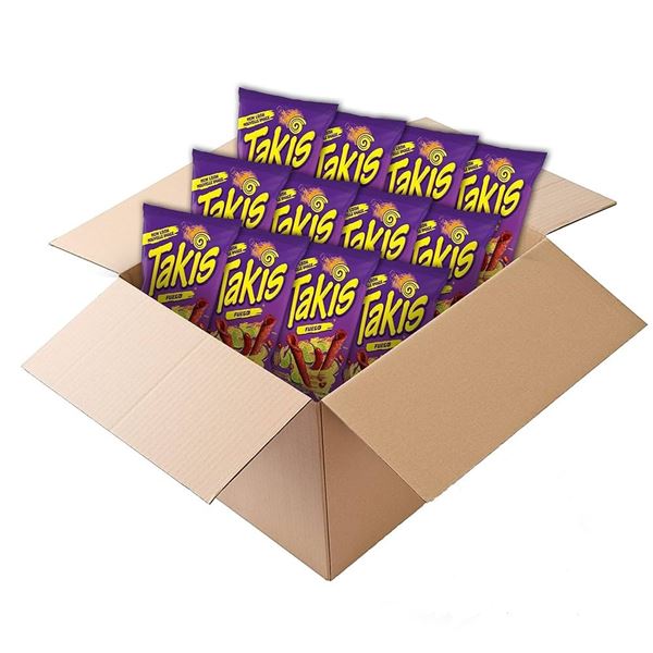 NEW 12 X 280G TAKIS FUEGO SPICY CHILI LIME