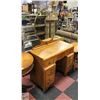 Image 1 : VINTAGE WALNUT WATERFALL VANITY H-29.5"