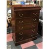 Image 1 : 6 DRAWER TALLBOY DRESSER 36" X 18" X 51"