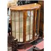 Image 1 : ANTIQUE CURVED FRONT CABINET 40" X 15" X 45"