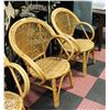 Image 1 : PAIR OF RATTAN SITTING CHAIRS