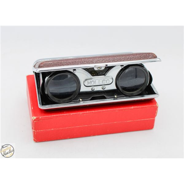 VINTAGE HOLLCO FOLDING OPERA BINOCULARS