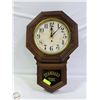 Image 2 : STANDARD TIME VINTAGE WALL CLOCK (MISSING FRONT-