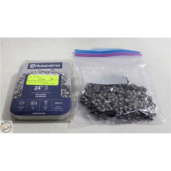 HUSQVARNA RANCHER X 24 IN CHAIN ( NEW ) WITH TWO-