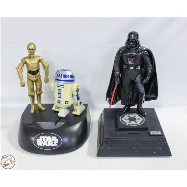 2 STAR WARS COIN BANKS (DARTH VADER & C-3PO)