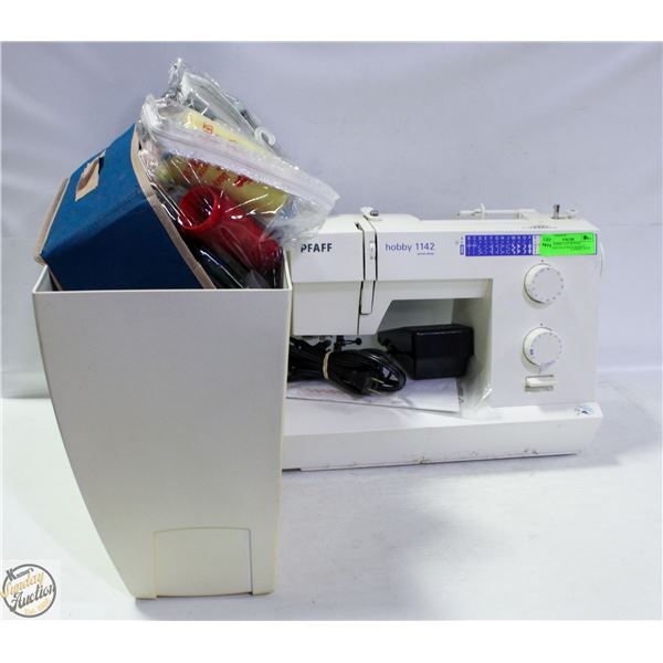 PFAFF HOBBY 1142 SEWING MACHINE SOLD WITH BASKET